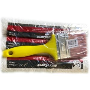 C & A - Microfibre Roller 3 Pack & 1 Brush