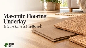 Masonite flooring underlay used to create a smooth base beneath finished flooring